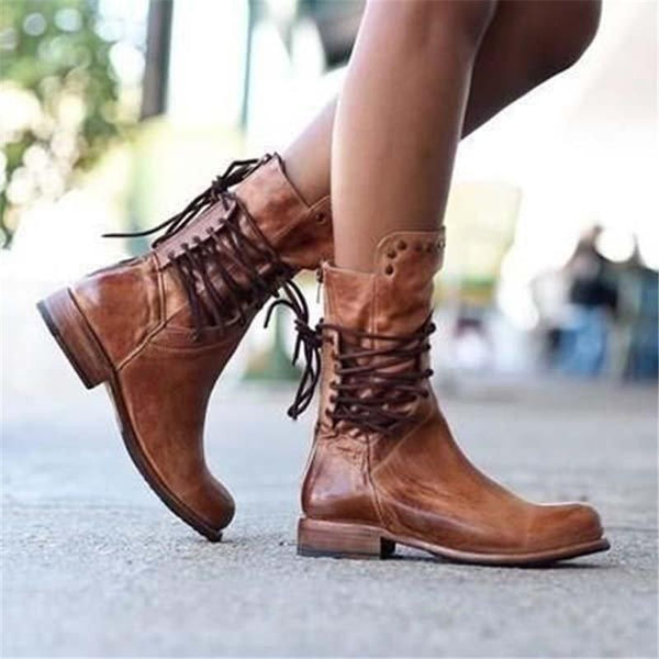 INÊS | Botas de atacadores com estilo retro