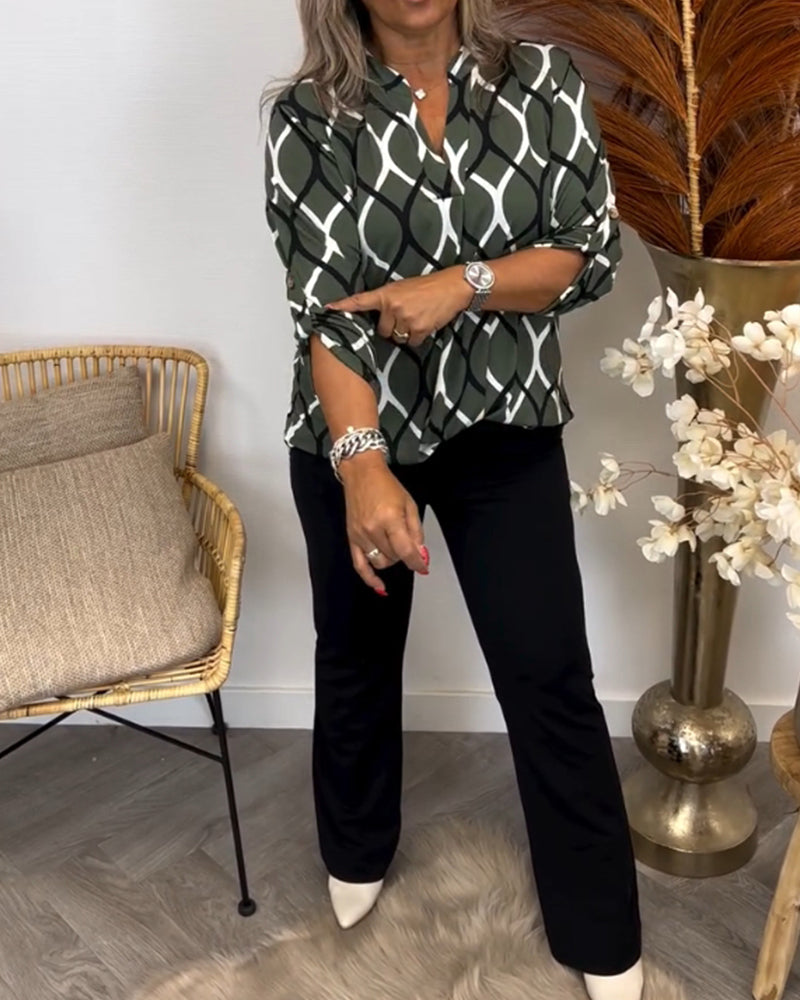 MERI | Blusa com estampado gráfico