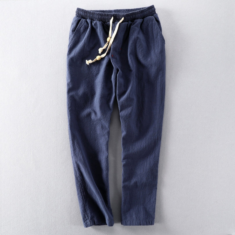 GASPAR | Calças de homem de estilo japonês com cintura elástica