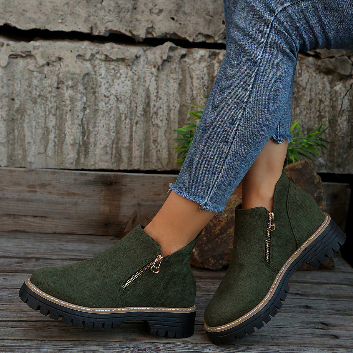 ALICE | Botins de tornozelo com sola antiderrapante