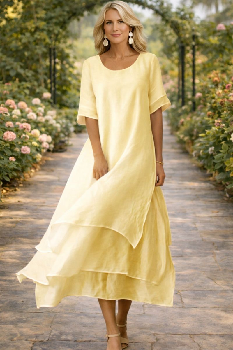 LEONOR | Vestido fluido de corte solto