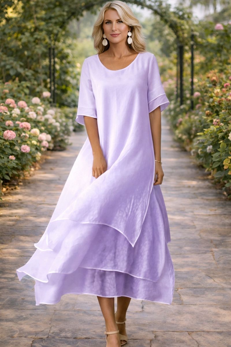 LEONOR | Vestido fluido de corte solto