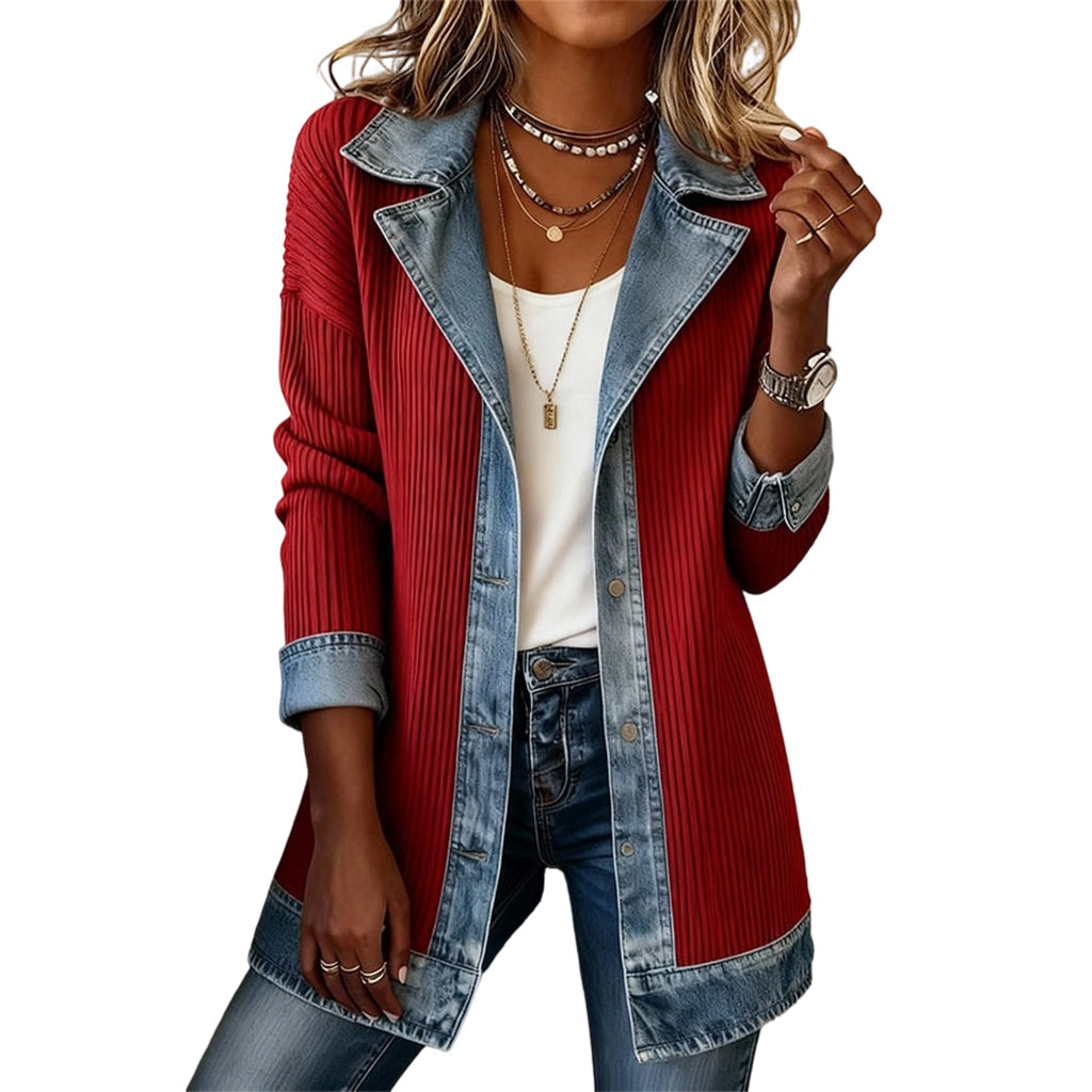 SOFIA | Cardigan com detalhes em ganga