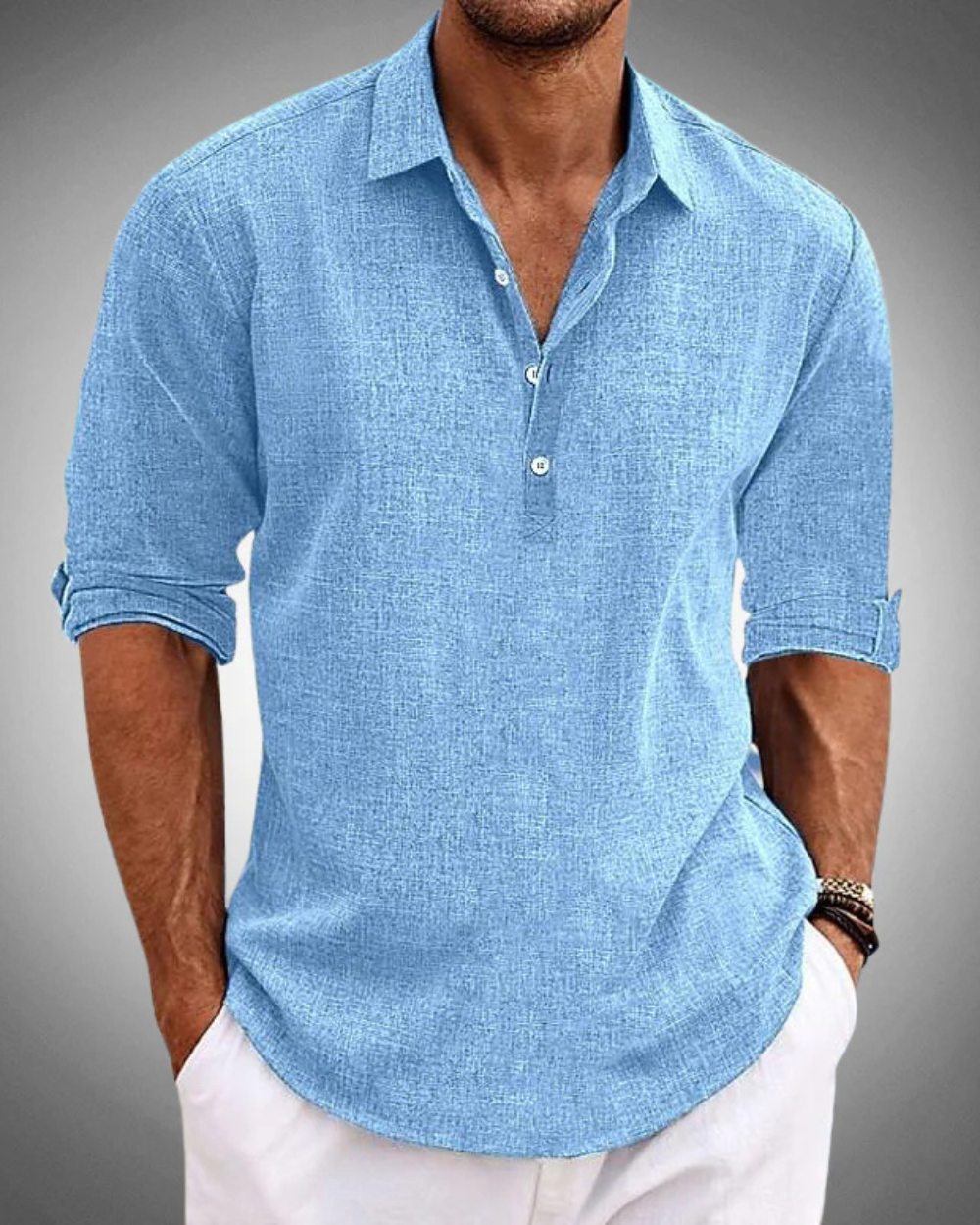 AFONSO | Camisa de manga curta com colarinho estruturado