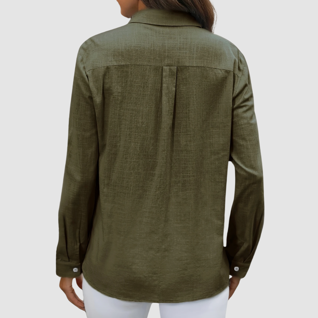 CELEST | Blusa com bolsos duplos