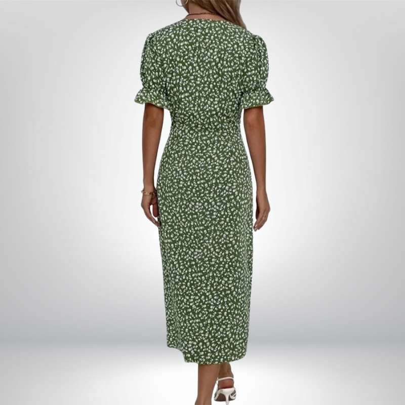 ANA | Vestido envelope com estampado floral