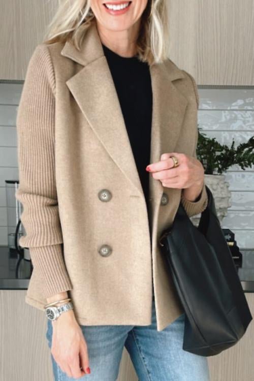 CLARA | Blazer de malha com fecho duplo