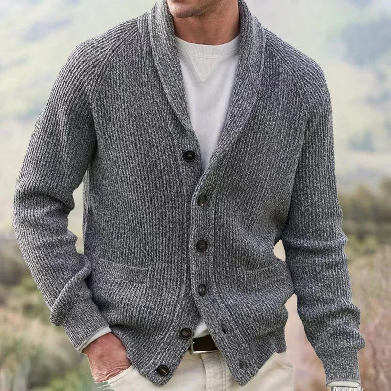 MARTIM | Camisola de malha com botões e bolsos