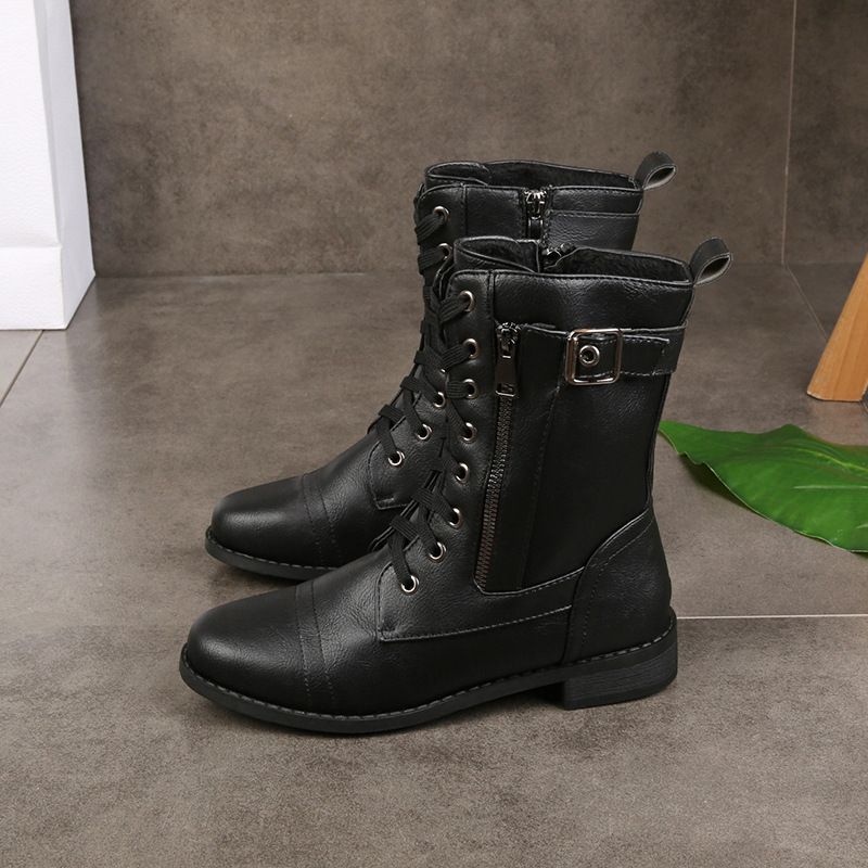 MARIA | Botas de biqueira redonda com suporte ortopédico