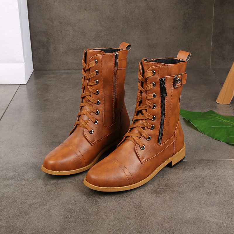 MARIA | Botas de biqueira redonda com suporte ortopédico