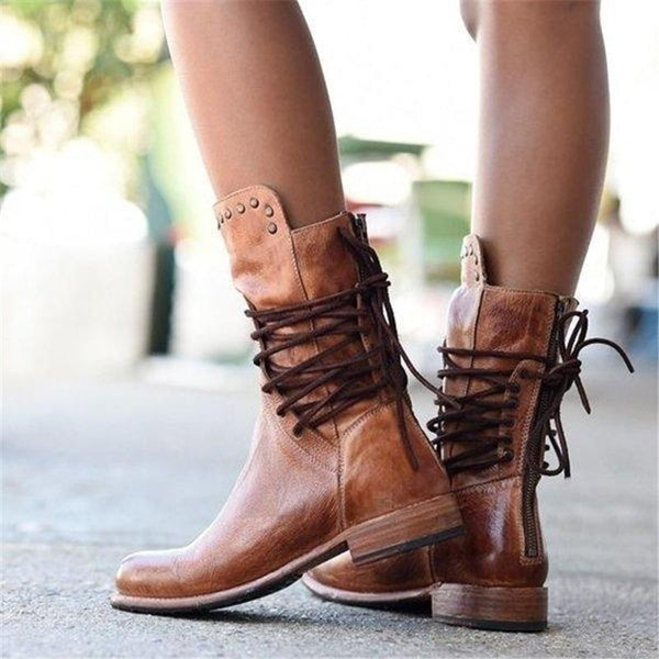 INÊS | Botas de atacadores com estilo retro