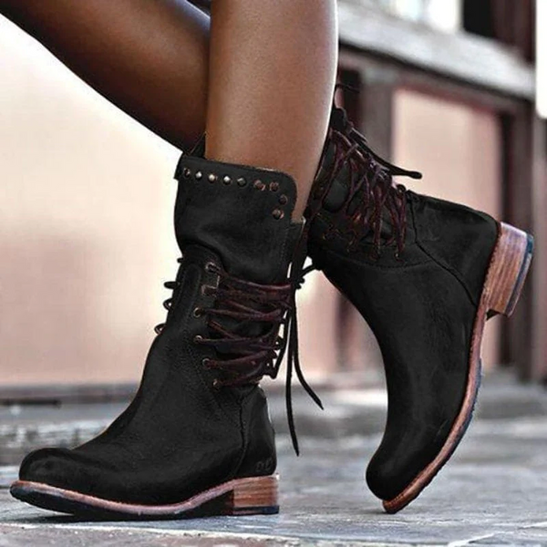 INÊS | Botas de atacadores com estilo retro