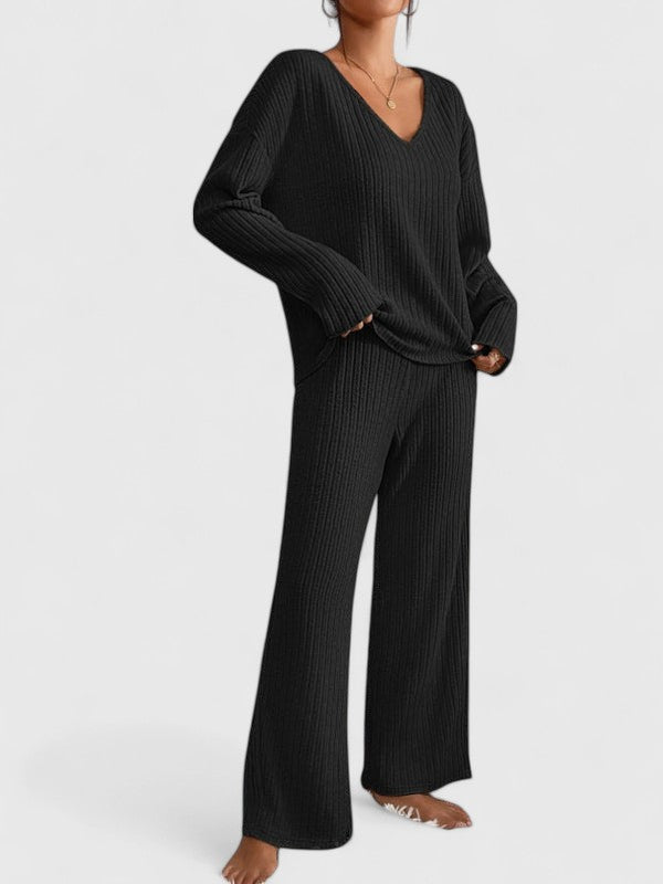 ANGELINE | Conjunto com camisola de decote em V