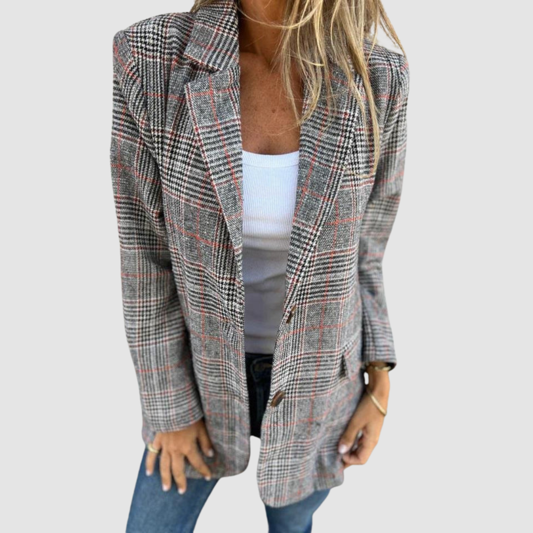 VITÓRIA | Blazer xadrez de inverno