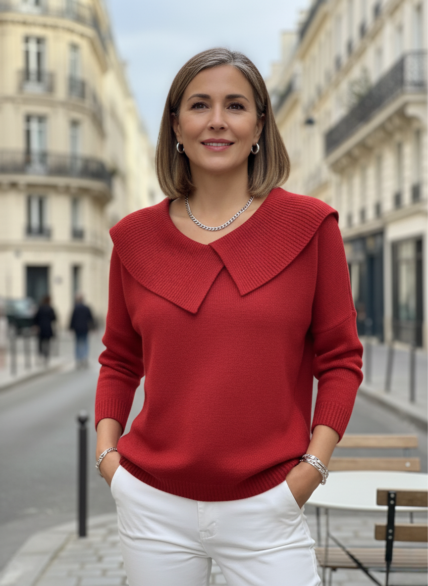 FRANCIA | Camisola com gola estruturada