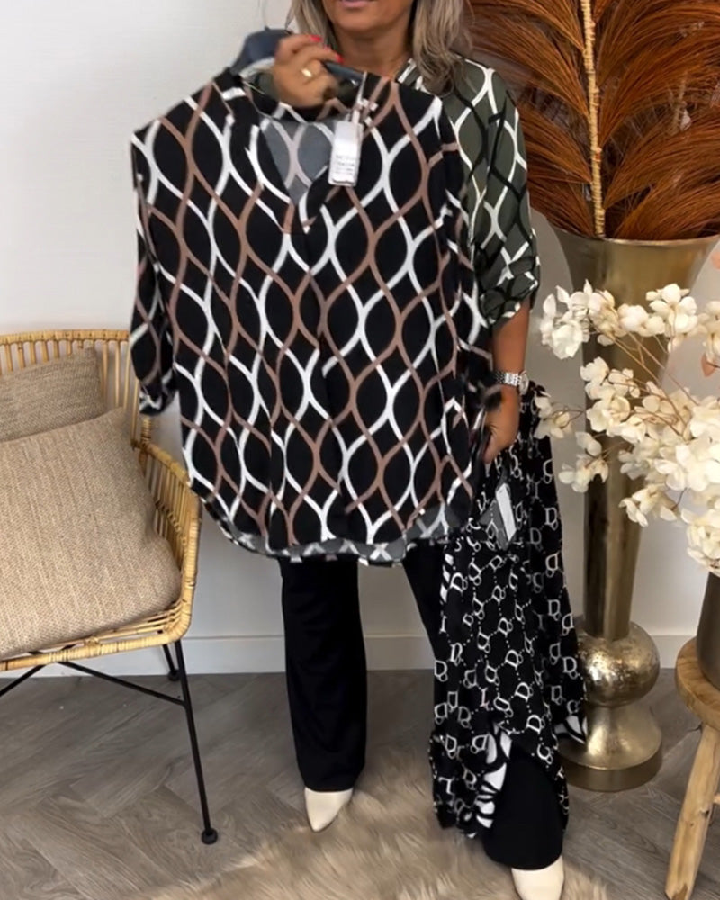 MERI | Blusa com estampado gráfico