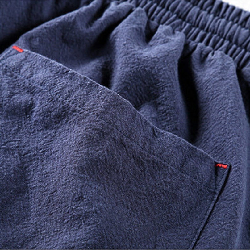 GASPAR | Calças de homem de estilo japonês com cintura elástica