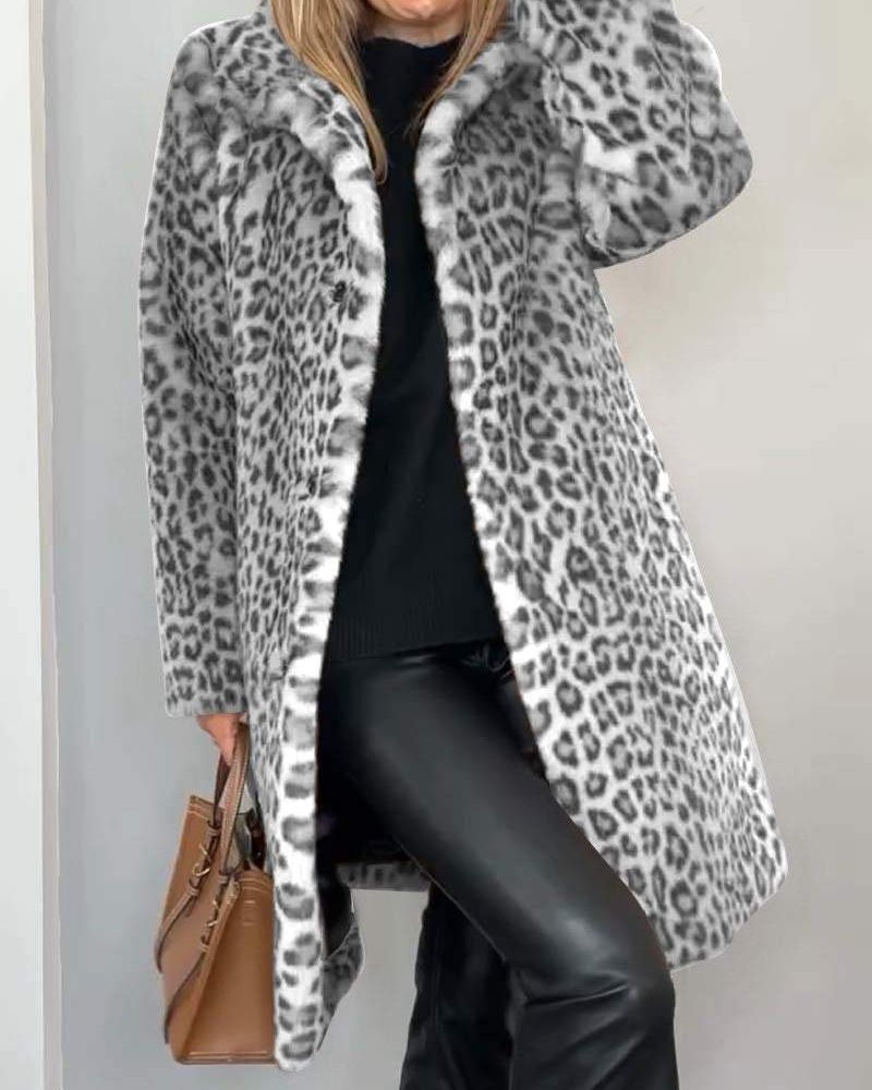 CAROLINA | Casaco com estampado leopardo