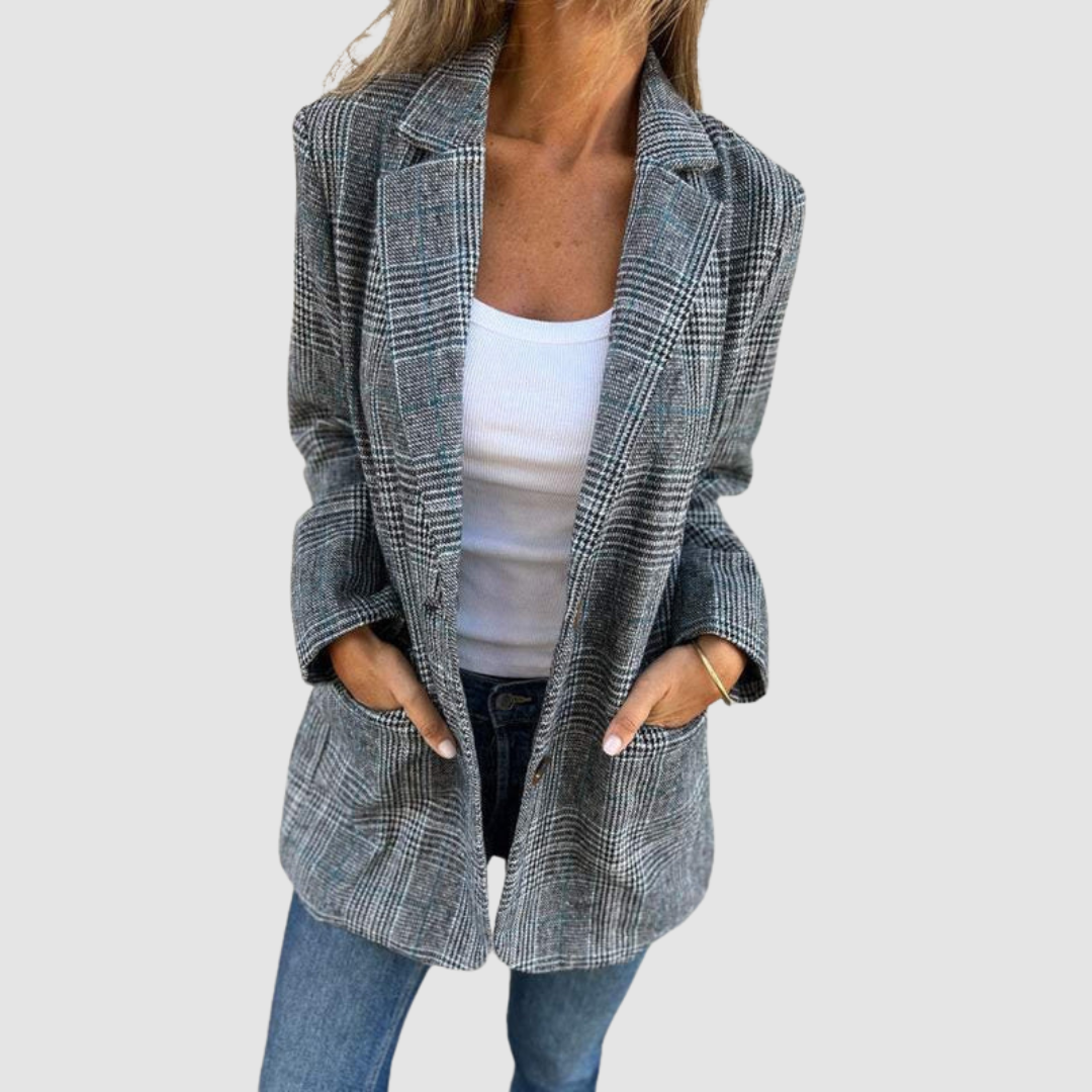 VITÓRIA | Blazer xadrez de inverno