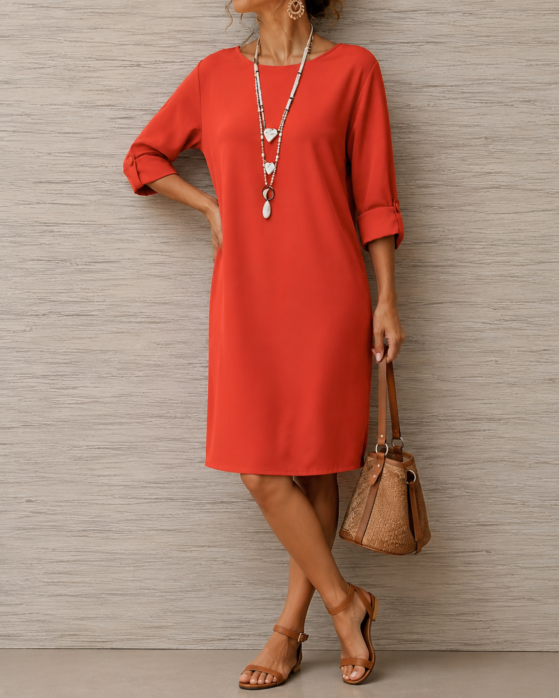 ANA | Vestido midi com efeito barriga plana