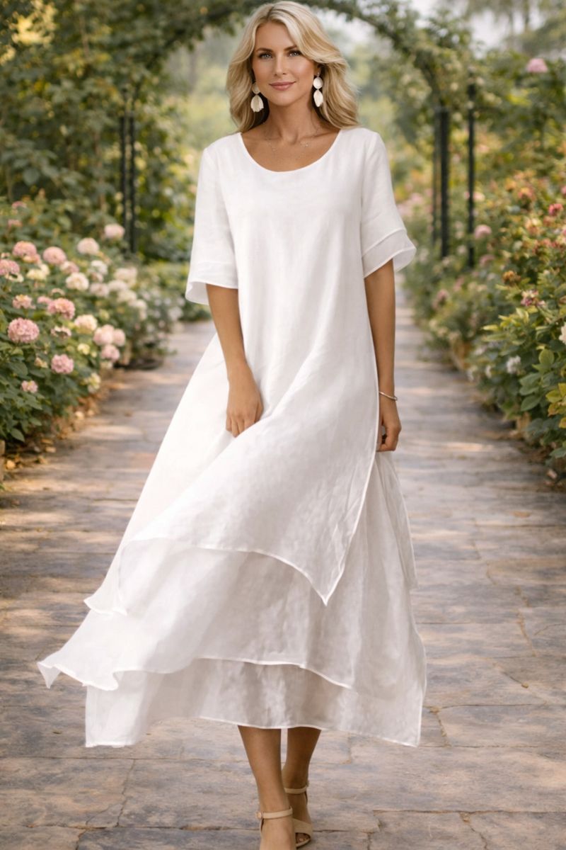 LEONOR | Vestido fluido de corte solto