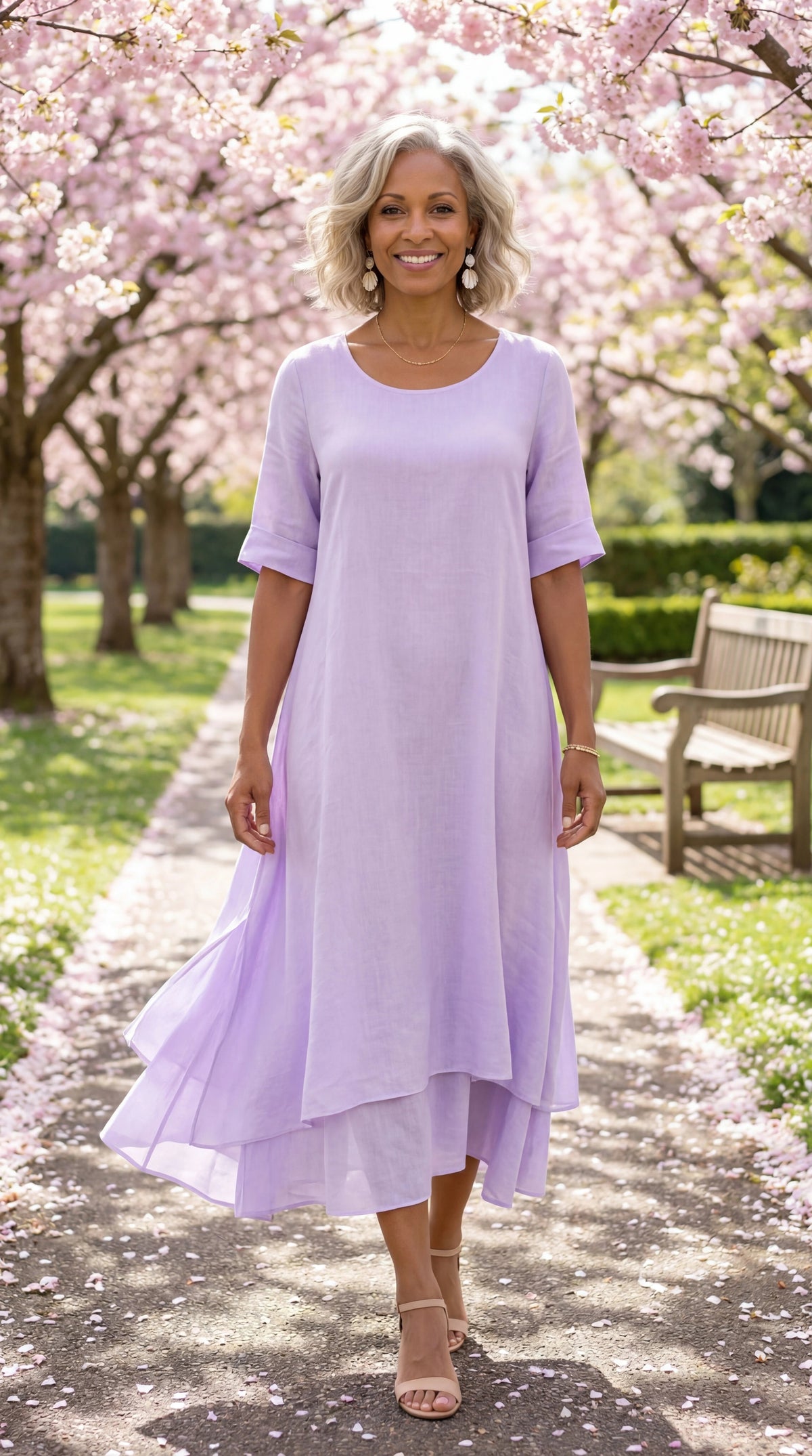 LEONOR | Vestido fluido de corte solto