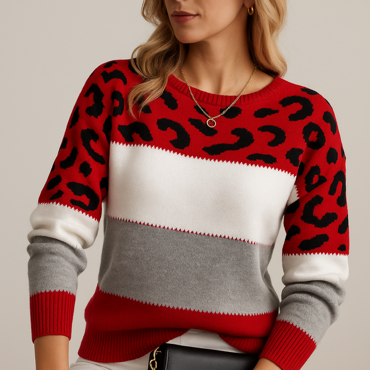 DIANA | Camisola com estampado leopardo