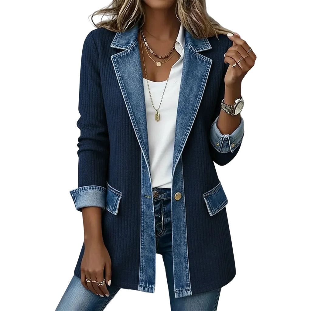 SOFIA | Cardigan com detalhes em ganga