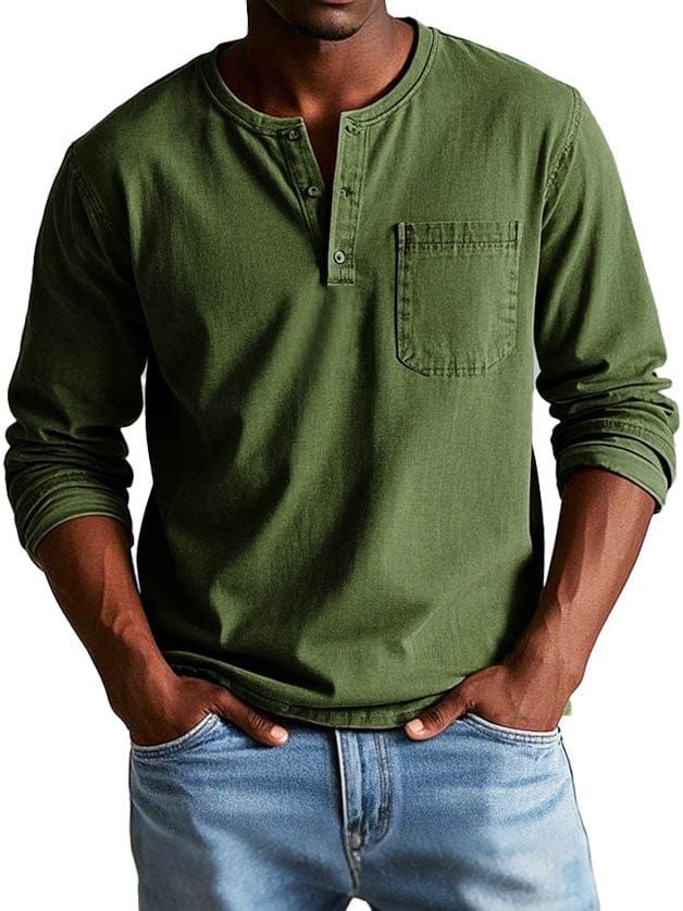 TOMAS | Camisa henley de manga comprida