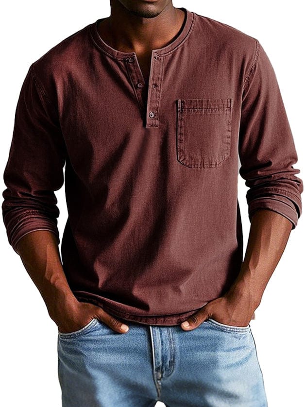 TOMAS | Camisa henley de manga comprida