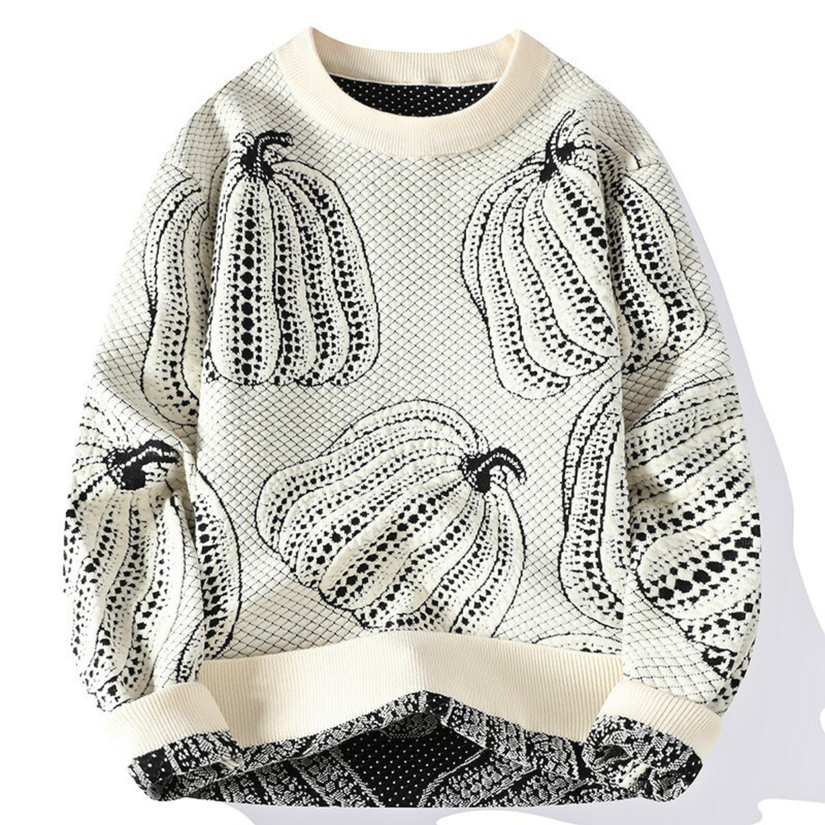INÊS | Camisola com bordado de abóbora