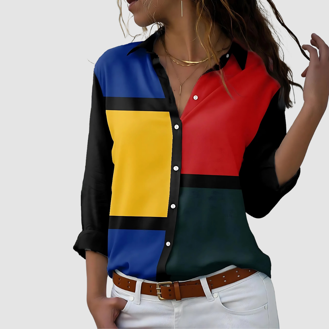 JOANA | Blusa fluida com estampado discreto