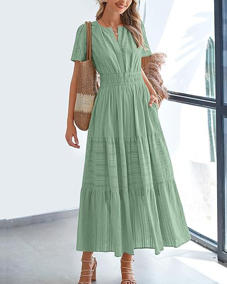 VITÓRIA | Vestido maxi com folho em camadas