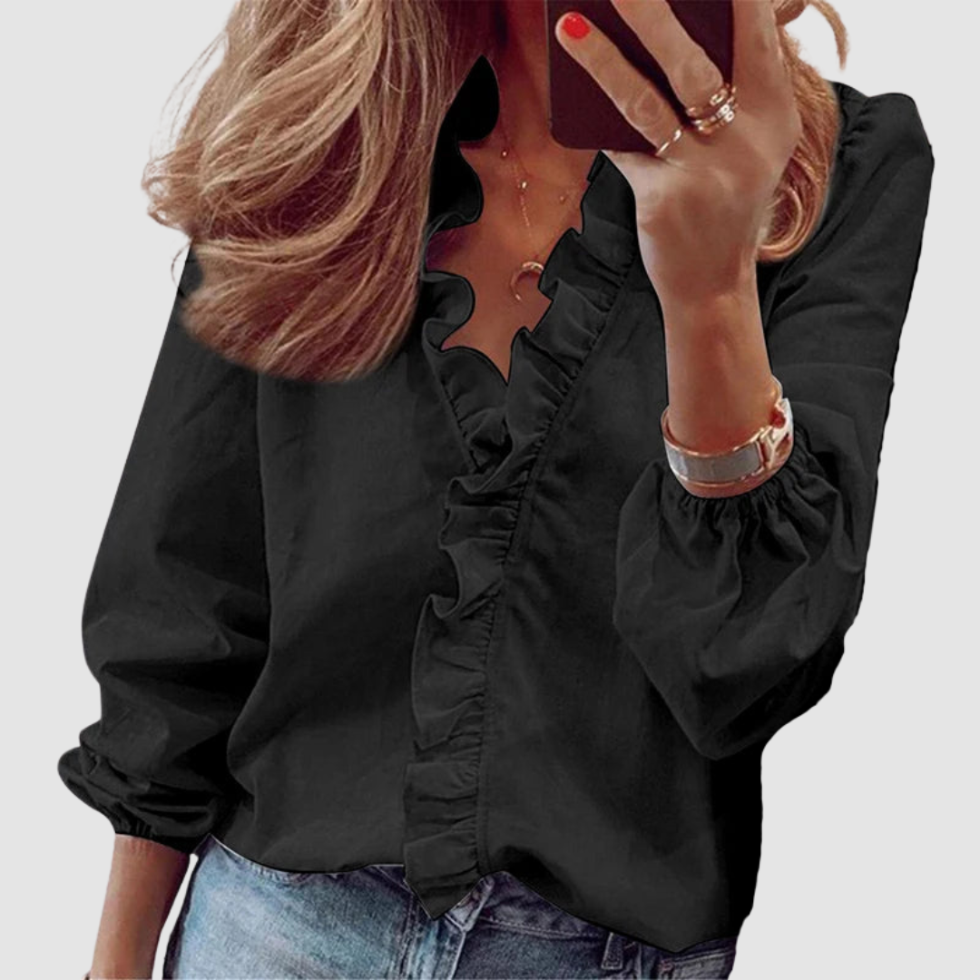 CAMILA | Blusa fluida com corte amplo