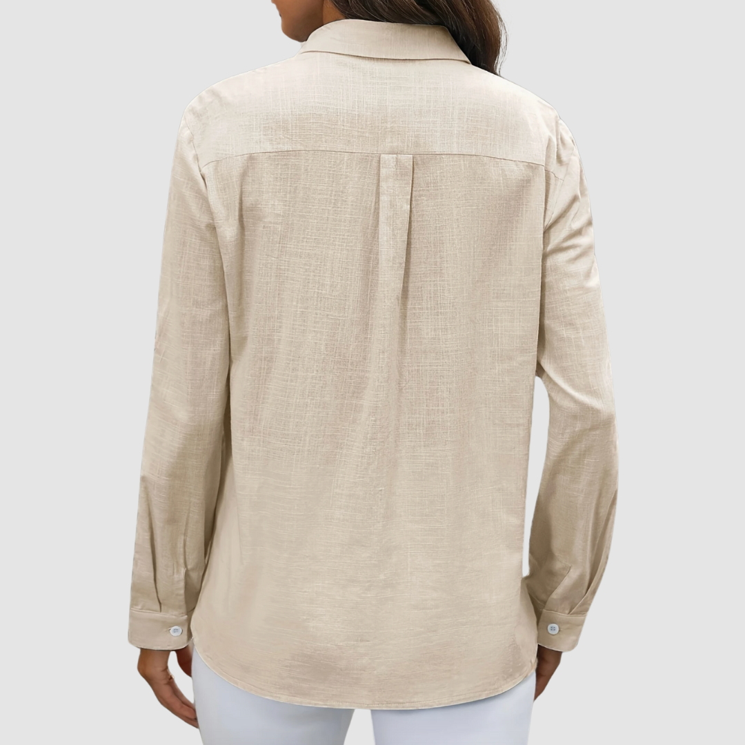 CELEST | Blusa com bolsos duplos