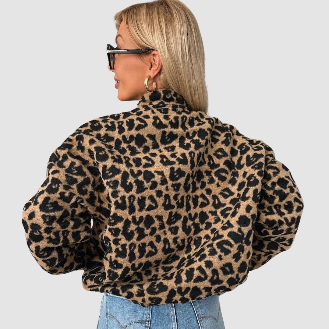 LUNA | Casaco com estampado leopardo