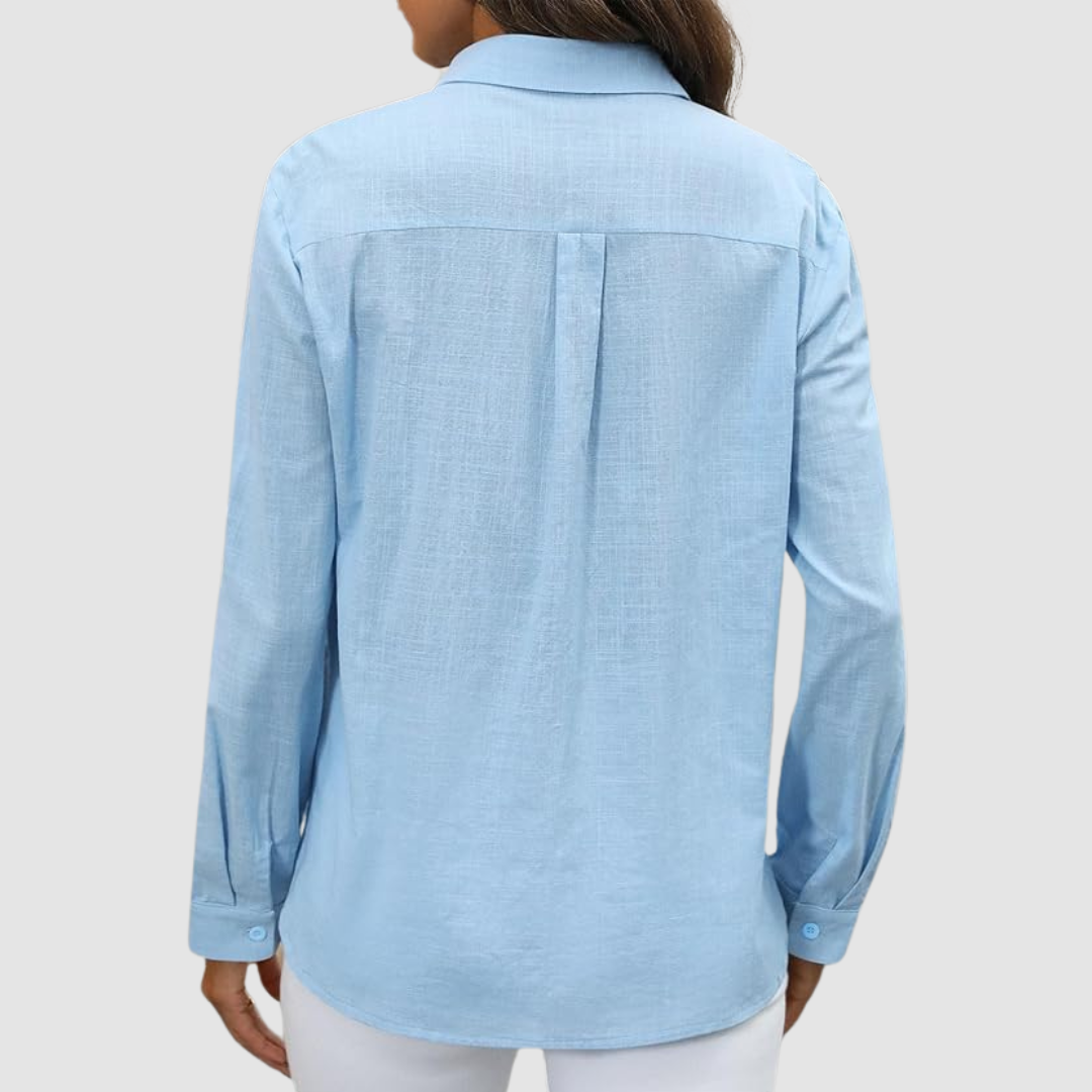 CELEST | Blusa com bolsos duplos