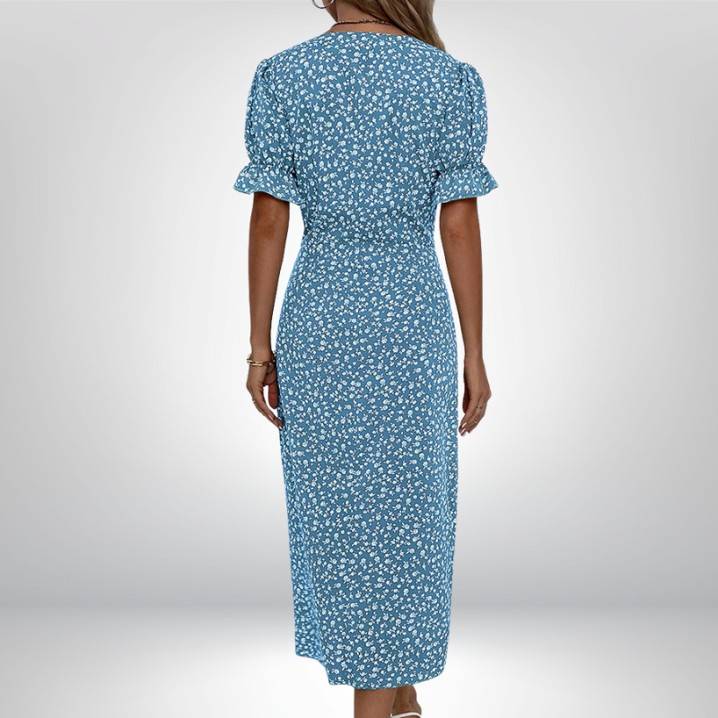 ANA | Vestido envelope com estampado floral