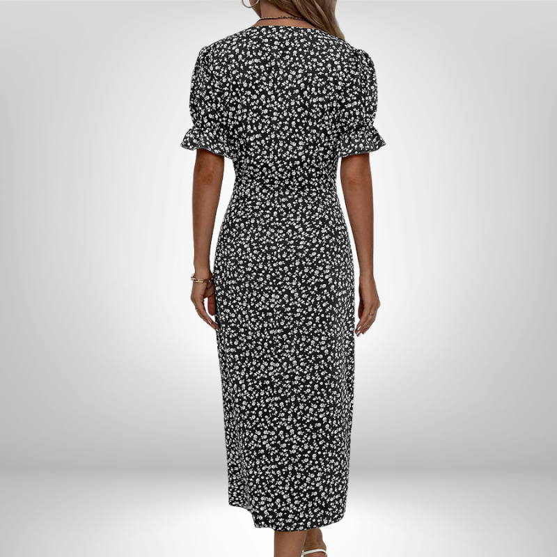 ANA | Vestido envelope com estampado floral