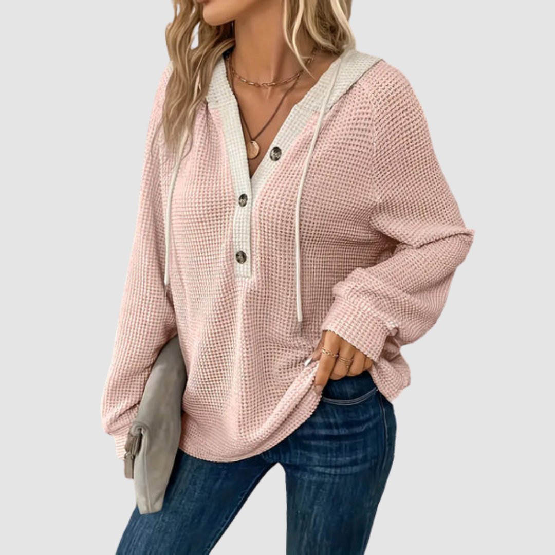 VERA | Camisola com capuz e botões
