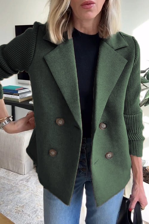 CLARA | Blazer de malha com fecho duplo