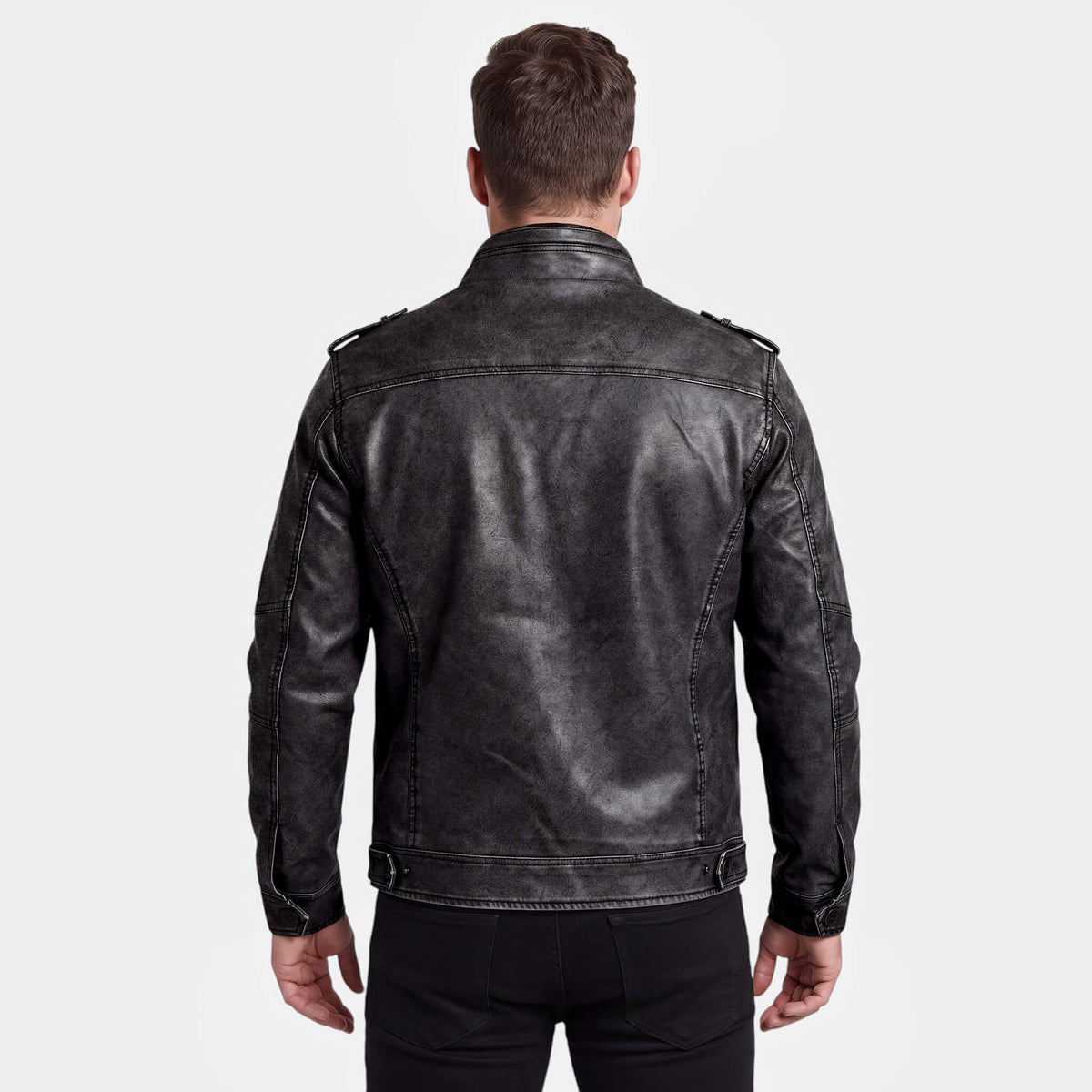 RODRIGO | Casaco de homem estilo biker com acabamento resistente