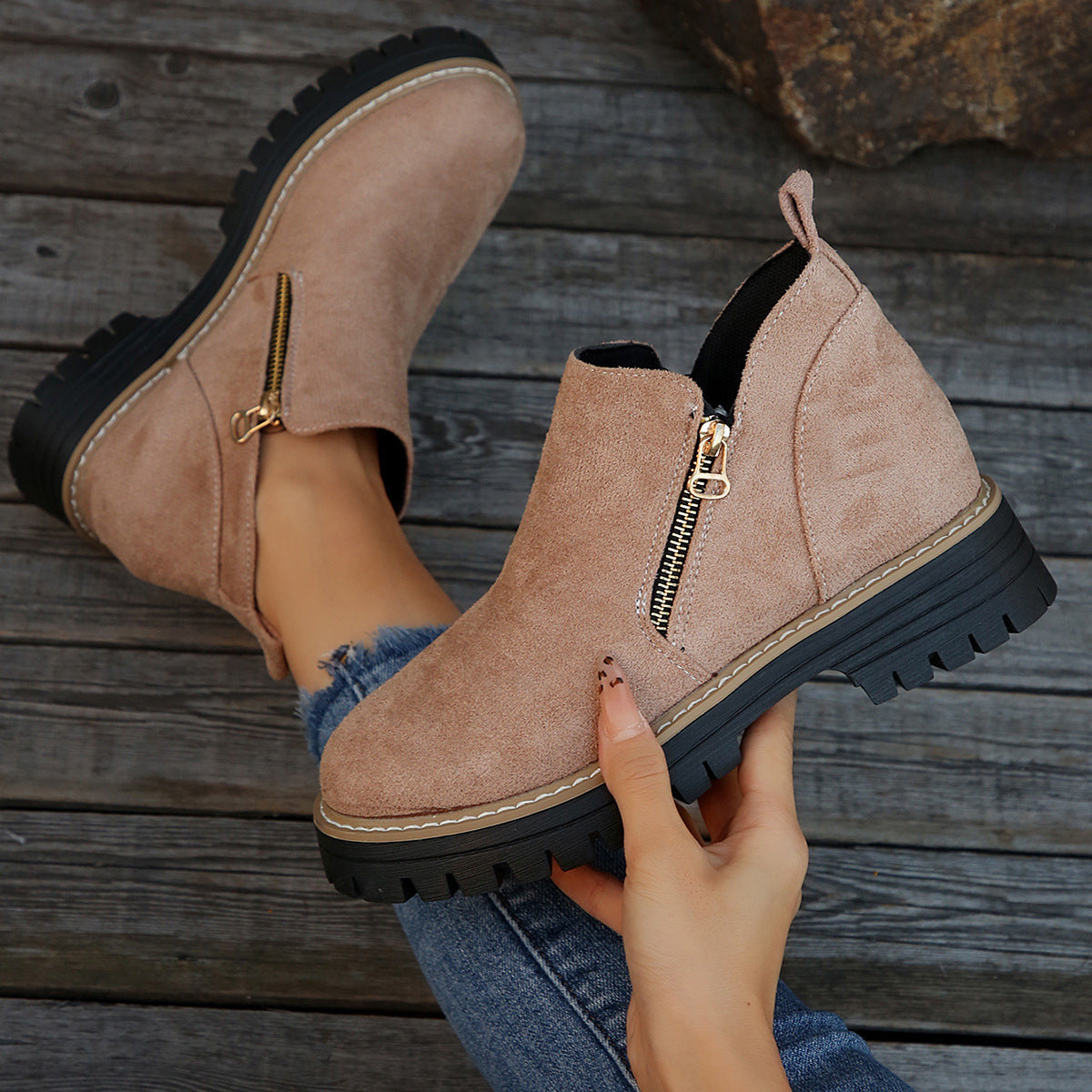ALICE | Botins de tornozelo com sola antiderrapante