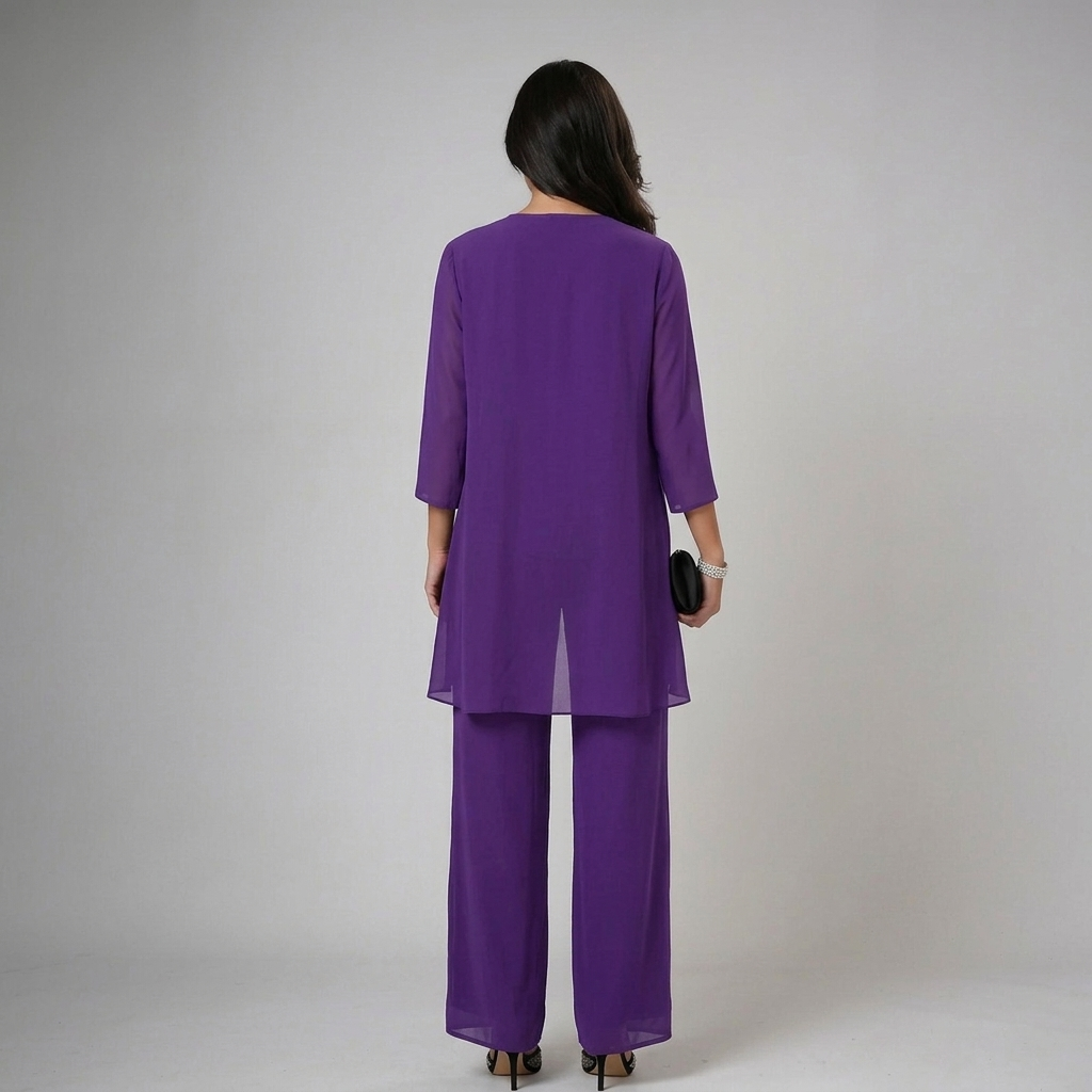 CAROLINA | Conjunto de três peças com pormenores em renda