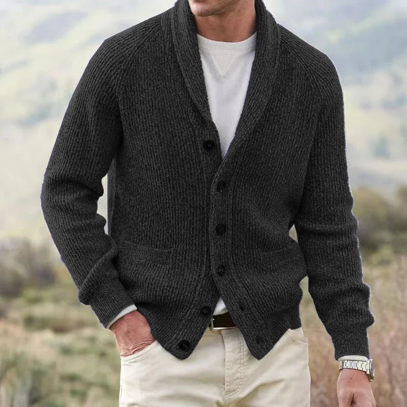 MARTIM | Camisola de malha com botões e bolsos