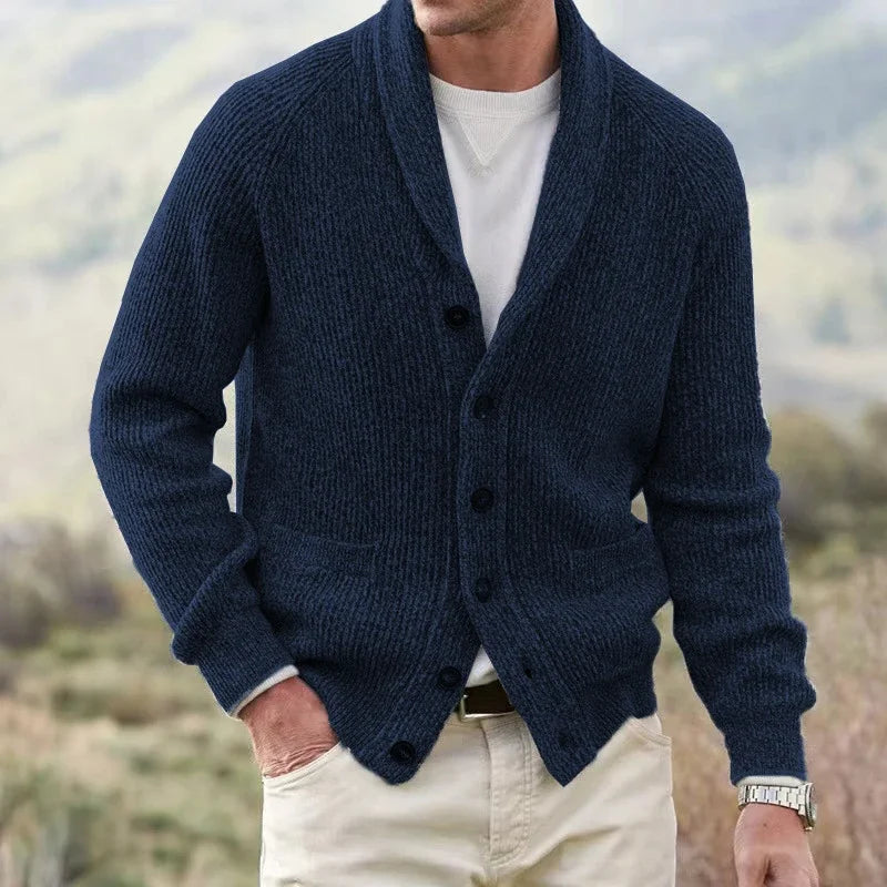 MARTIM | Camisola de malha com botões e bolsos
