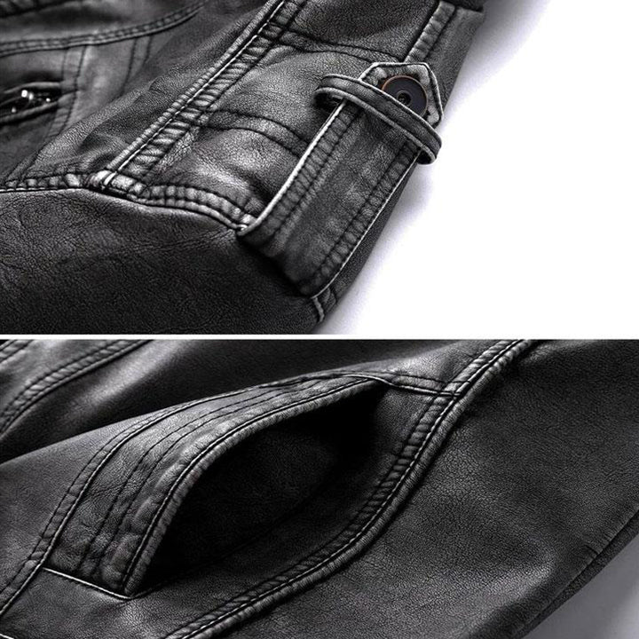 RODRIGO | Casaco de homem estilo biker com acabamento resistente