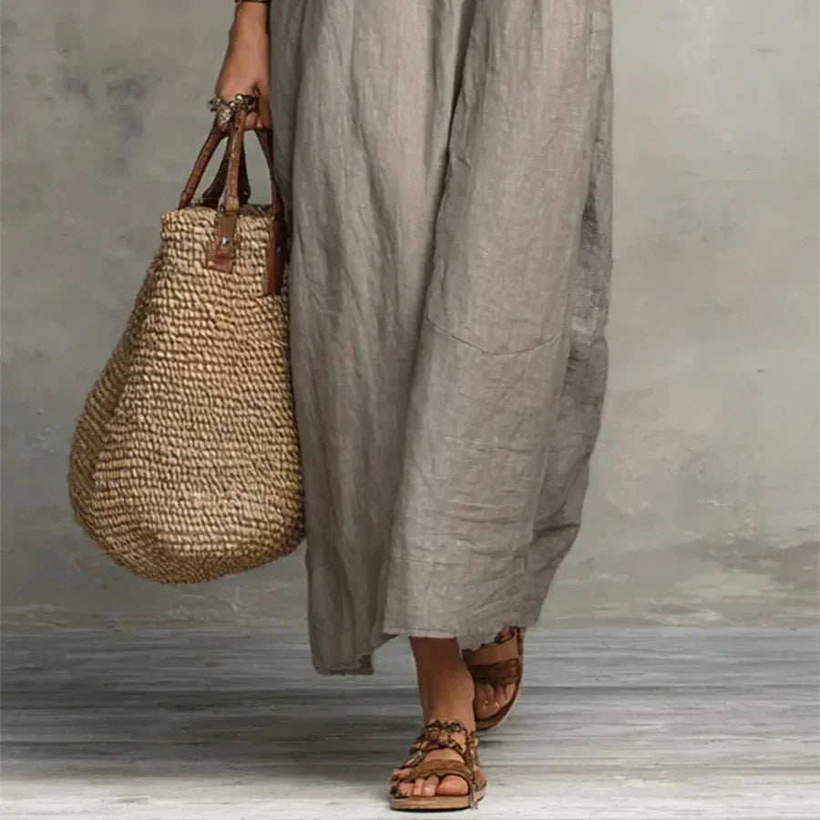 MARTA | Vestido longo com folhos