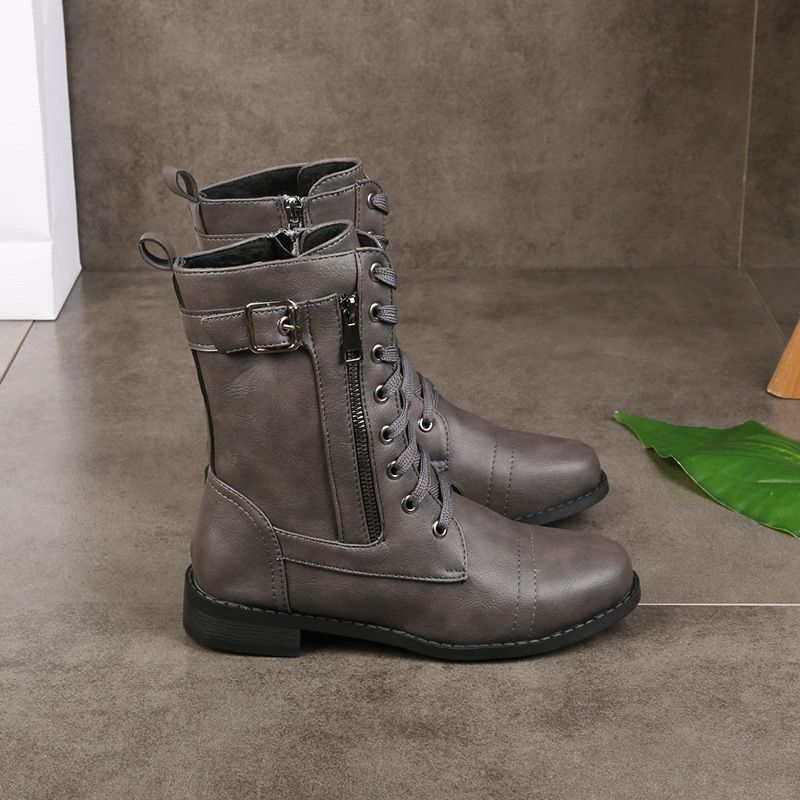 MARIA | Botas de biqueira redonda com suporte ortopédico